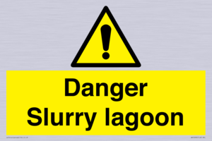 Danger Slurry lagoon